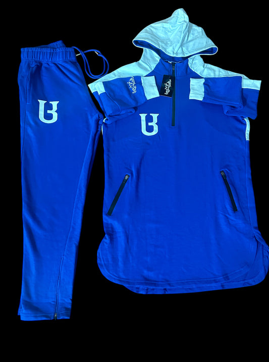 Khameez & Sweats ( Blue & White)