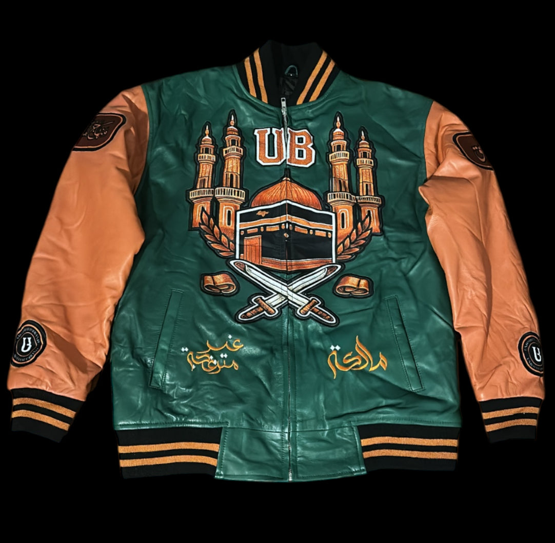 UnBothered The Brand Leather Varsity Jacket