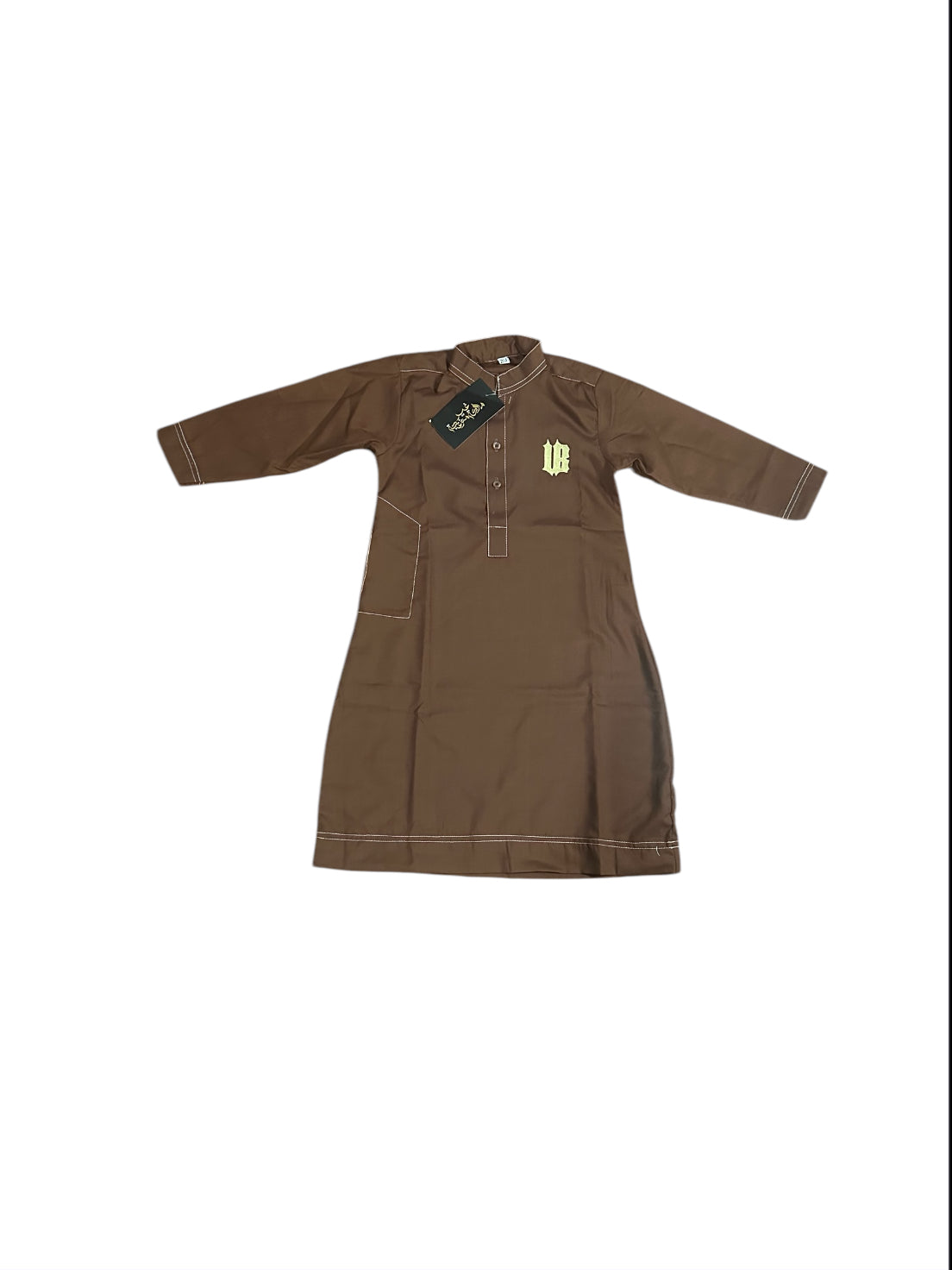 Unbothered Shabaab ( Thoub) Boys Size 2-3 Brown