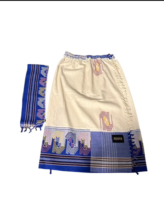 Unbothered Izar & Kefiyyah ( Yemeni) size XL
