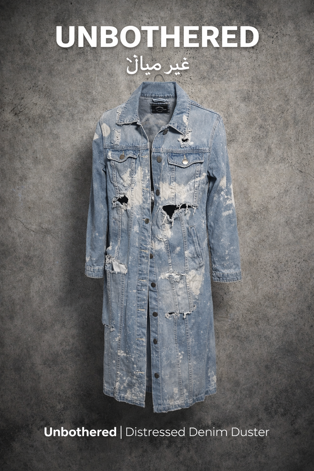 Unbothered | Distressed Denim 
jacket