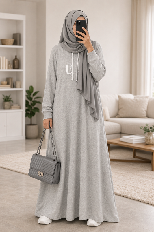 The Unbothered Hoodie Abaya