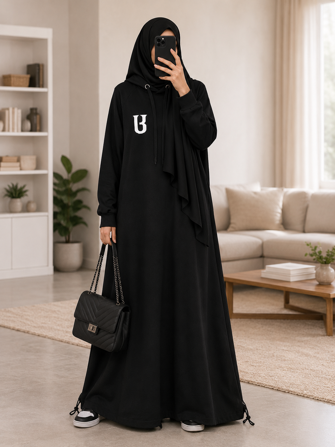 The Unbothered Hoodie Abaya